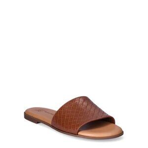 New Woven Brown Slide Sandals for Women: Comfortable Slip-Ons for Any Occasion